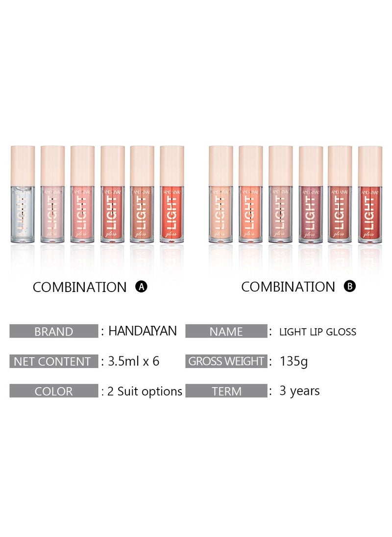 Handaiyan Lip Gloss Set 12 Pcs Hydrating Moisturizing Long Lasting High Glossy Light Stain Super Shiny Balm Oil Tinted Treatment Glow Glass Shine Makeup Colored Bright Lifter For Women Girls  - Image 4