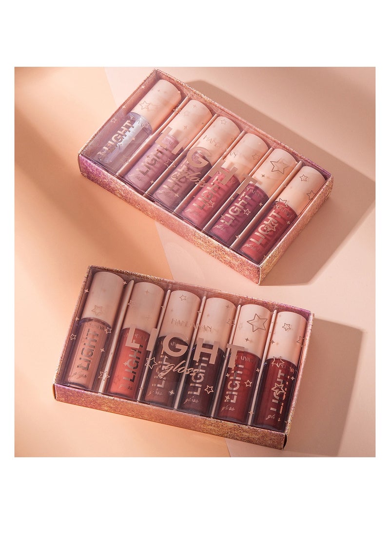 Handaiyan Lip Gloss Set 12 Pcs Hydrating Moisturizing Long Lasting High Glossy Light Stain Super Shiny Balm Oil Tinted Treatment Glow Glass Shine Makeup Colored Bright Lifter For Women Girls  - Image 2