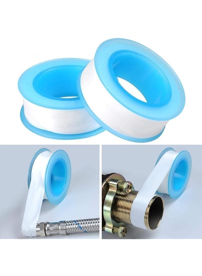 erorex Bathroom Accessories Raw Material Belt Sealing Tape Pipe Tape Angle Valve Faucet Other Special Thread Seal Tape Faucet Sealing Tape Waterproof Raw Material With Tape 8 Pack - Image 2