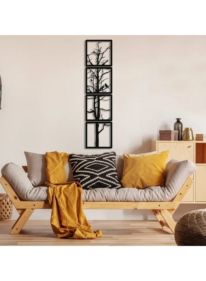 Home Gallery Tree Body Wood Wall Art - Set Of 4 Each 40x40 - Image 2