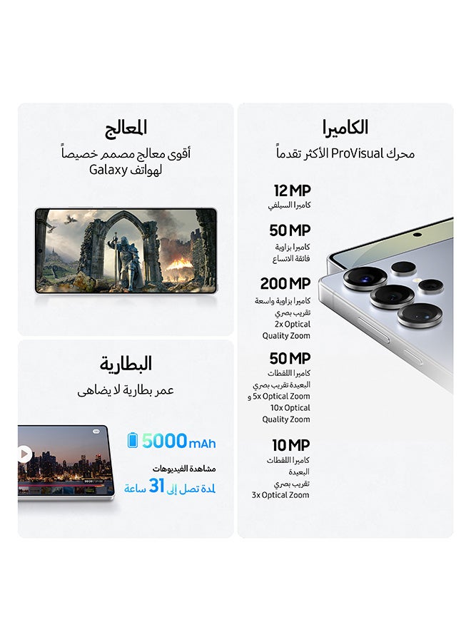 Samsung Galaxy S25 Ultra AI Dual SIM Jetblack 12GB RAM 1TB 5G - Middle East Version - Image 4