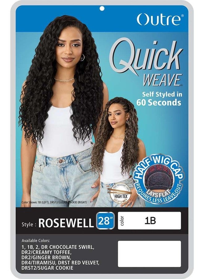 Outre Quick Weave Synthetic Half Wig - Rosewell (DRST2/SUGAR COOKIE) - Image 2