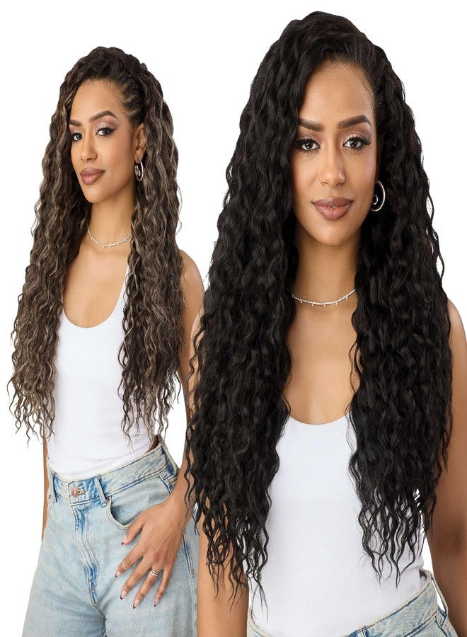 Outre Quick Weave Synthetic Half Wig - Rosewell (DRST2/SUGAR COOKIE) - Image 1