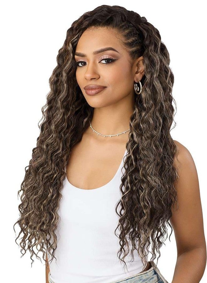 Outre Quick Weave Synthetic Half Wig - Rosewell (DRST2/SUGAR COOKIE) - Image 4