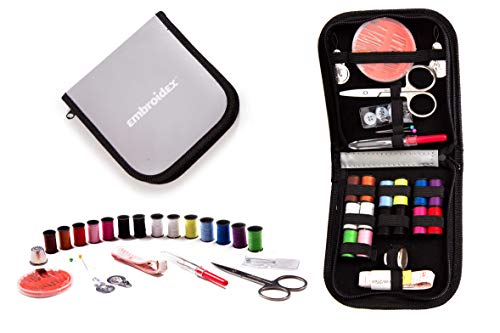 Embroidex Sewing Kit Home Travel Emergencies Quality Notions Scissor Thread Great Gift
