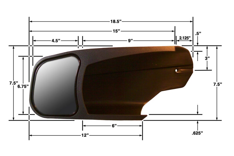 CIPA 10951 Driver Side Custom Towing Mirror Silverado / Sierra - Image 3