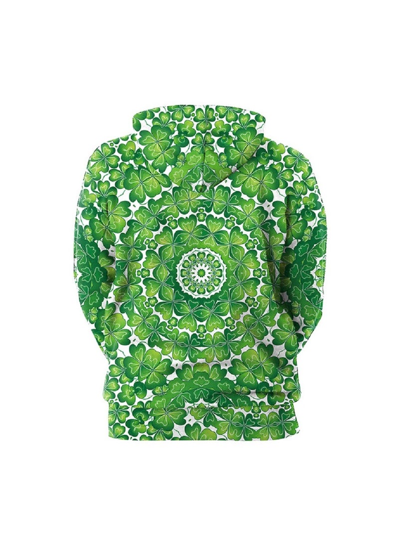Loquat Animal Printed Green Hooded Hoodie - Image 2