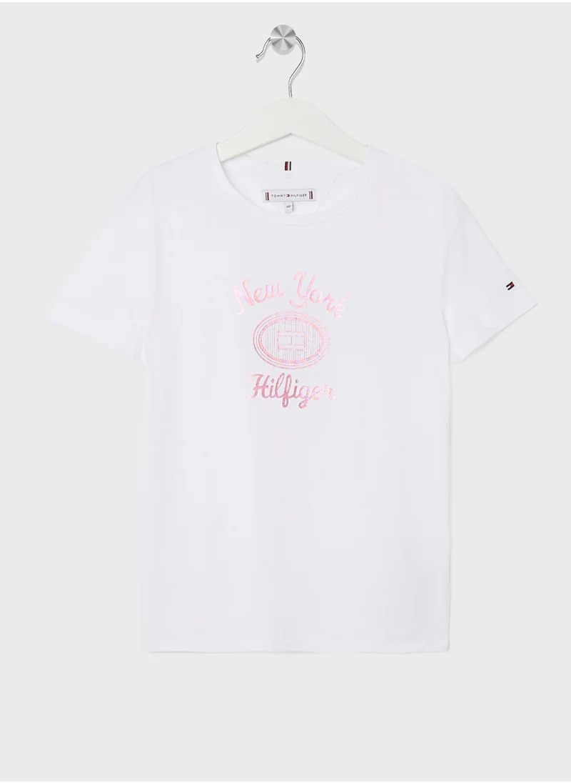 TOMMY HILFIGER HILFIGER NY FOIL REG TEE SS
