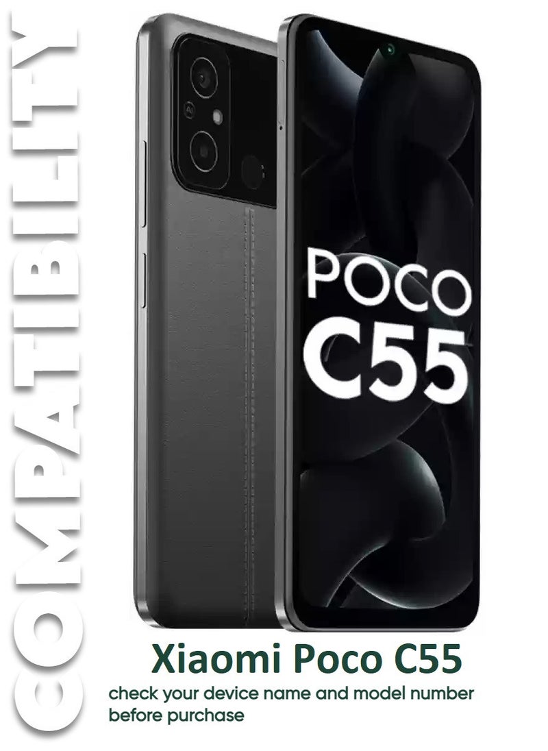 ACLIX 2 Pieces Antistatic ESD Dustproof Premium Quality High Definition Tempered Glass Screen Protector Designed For Xiaomi Poco C55 - Image 3