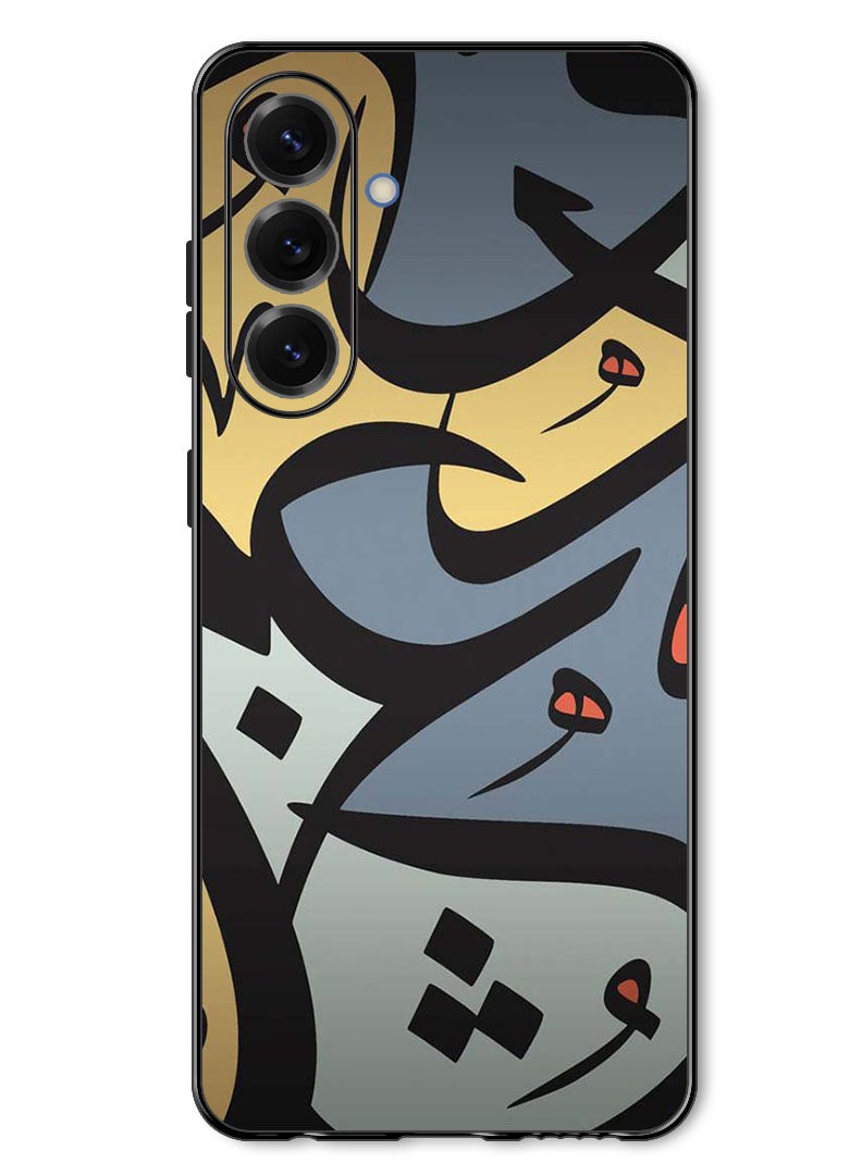 Theodor Case Compatible with Samsung Galaxy A37 Protection Shockproof Bumper Cover Arabic Design - Image 1