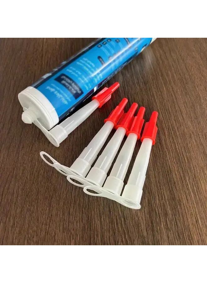 30pcs Reusable Silicone Tube Nozzle Caps With Red Screw Caps and Filling Tubes - Image 3