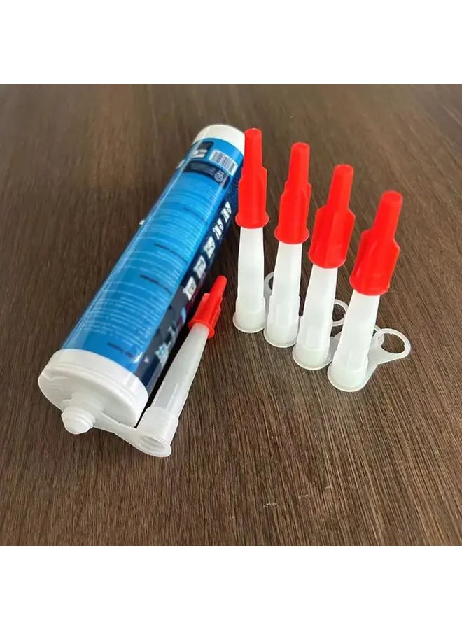30pcs Reusable Silicone Tube Nozzle Caps With Red Screw Caps and Filling Tubes - Image 2