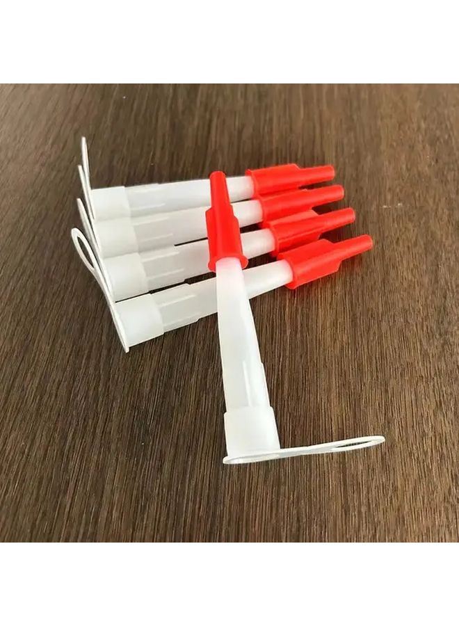 30pcs Reusable Silicone Tube Nozzle Caps With Red Screw Caps and Filling Tubes - Image 4