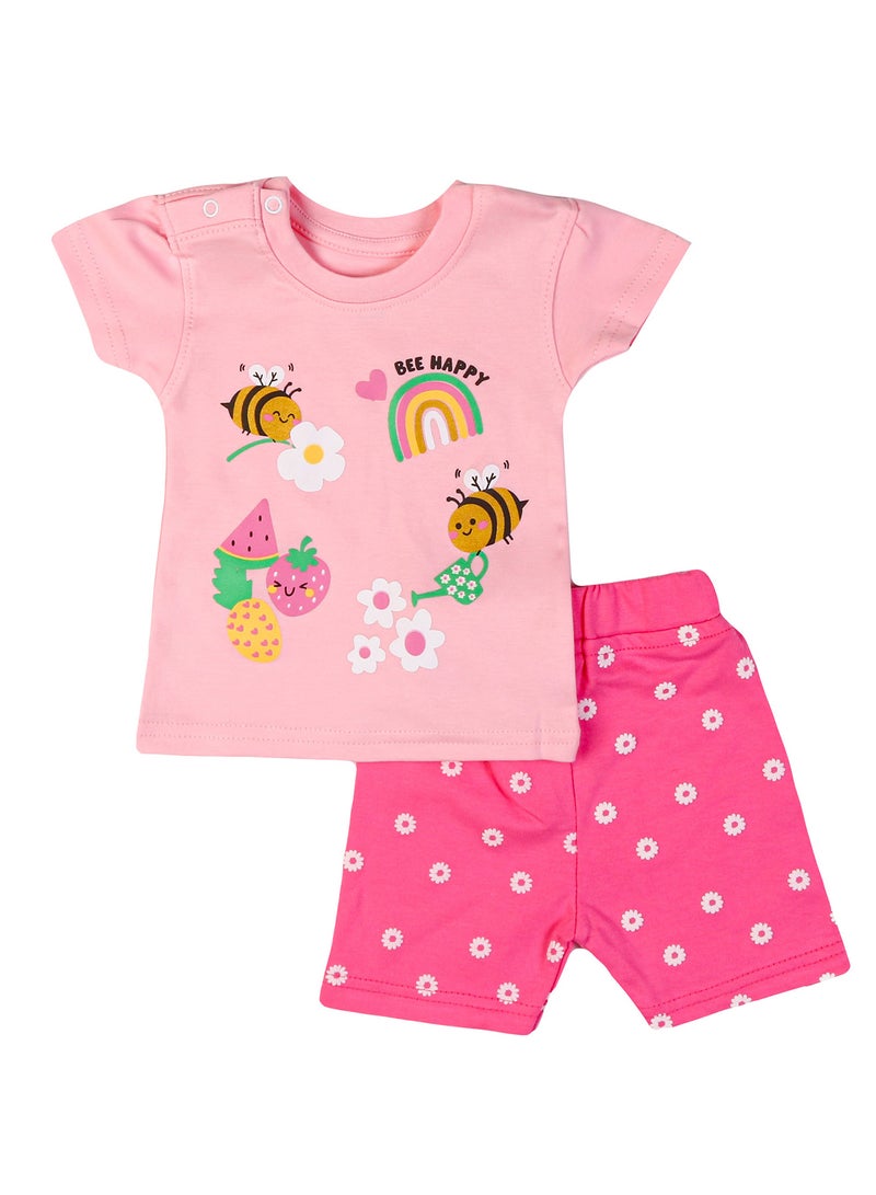 Zercon Summer Pajama Set for Newborn Baby Girls - Summer Set for Girls - Image 1
