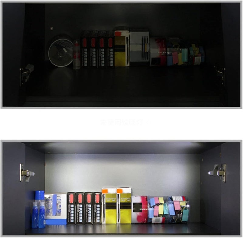 10 Sets Hinge LED Light High Brightness ABS Cabinet Hinge Light with 3 LED Lamp Beads for Wardrobe Cabinet (Warm Light + Battery) - Image 3