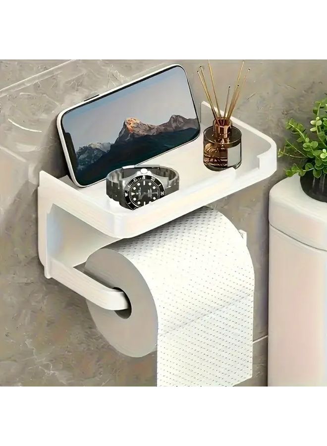 Self Adhesive Wall Mounted Toilet Paper Holder Single Claw Hook for Bathroom Towels - Image 3