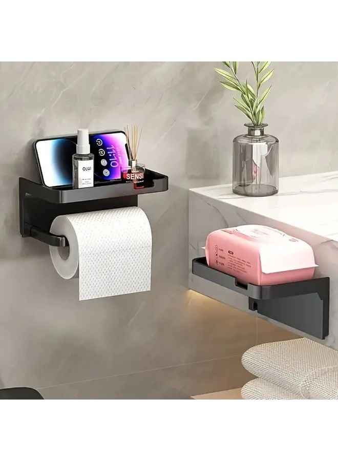 Self Adhesive Wall Mounted Toilet Paper Holder Single Claw Hook for Bathroom Towels - Image 5