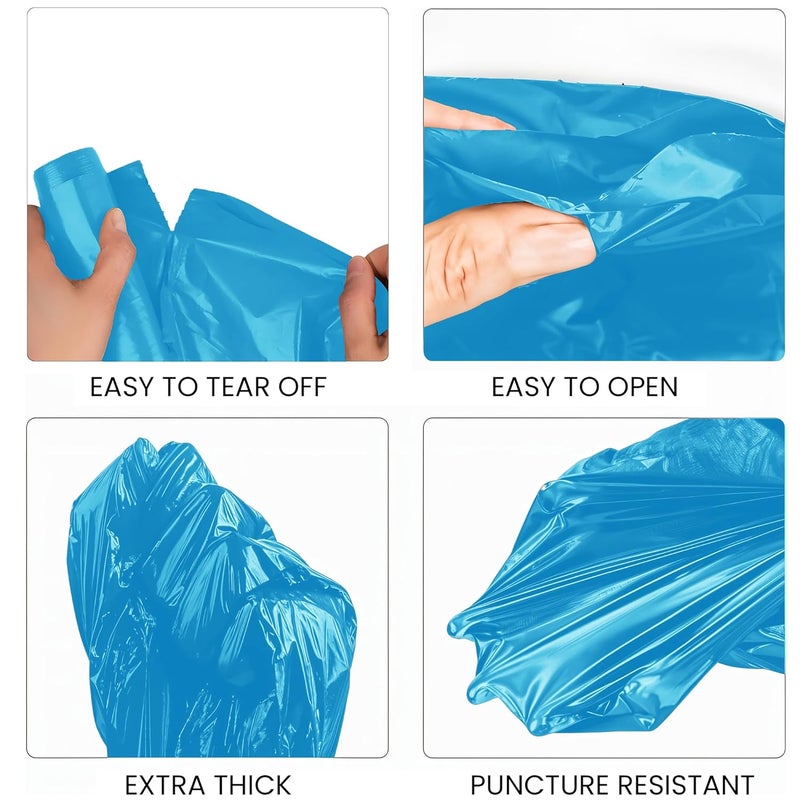 Kuber Industries 19x21 IN Blue Medium Garbage Bags for Dustbin 90 Bags (3 Rolls) | Odour Free Wet and Dry Waste Trash Bags | Dustbin Bags Medium Size for Home, Office, Hotels, Hospitals - Image 2