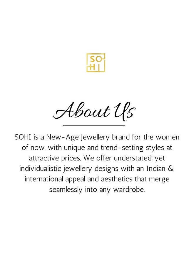 SOHI Gold Plated Pink-Purple Stone Drop Earring Women and girls | Gold Plated Fashion Jewellery | Stylish, Fancy jewellery | Statement drop earrings | artificial earrings for women, dangle earrings - Image 5