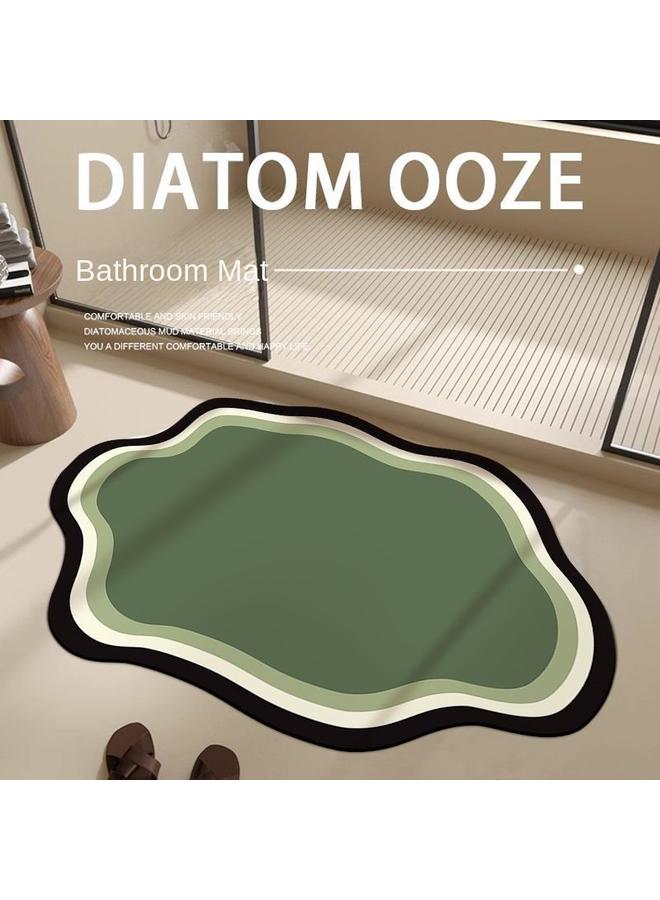 Bluejw Special-shaped Irregular Bathroom Floor Mat Simple Solid Color Entrance Door Mat Water Absorbent Quick-drying Dirty Resistant Entrance Door Mat  - Image 3