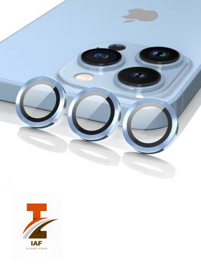 إيف جراب لهاتف iPhone 13 Pro Max (6.7 بوصة) / iPhone 13 Pro (6.1 بوصة) واقي عدسة الكاميرا ، واقي شاشة زجاجي مقاوم للخدش عالي الدقة ومقاوم للصدمات