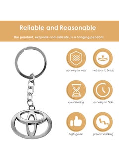 TOYOTA Premium Quality Toyota Logo Metal Car Keychain , Toyota Logo Keychain Key Ring For Car  - Image 4