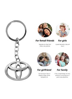 TOYOTA Premium Quality Toyota Logo Metal Car Keychain , Toyota Logo Keychain Key Ring For Car  - Image 3