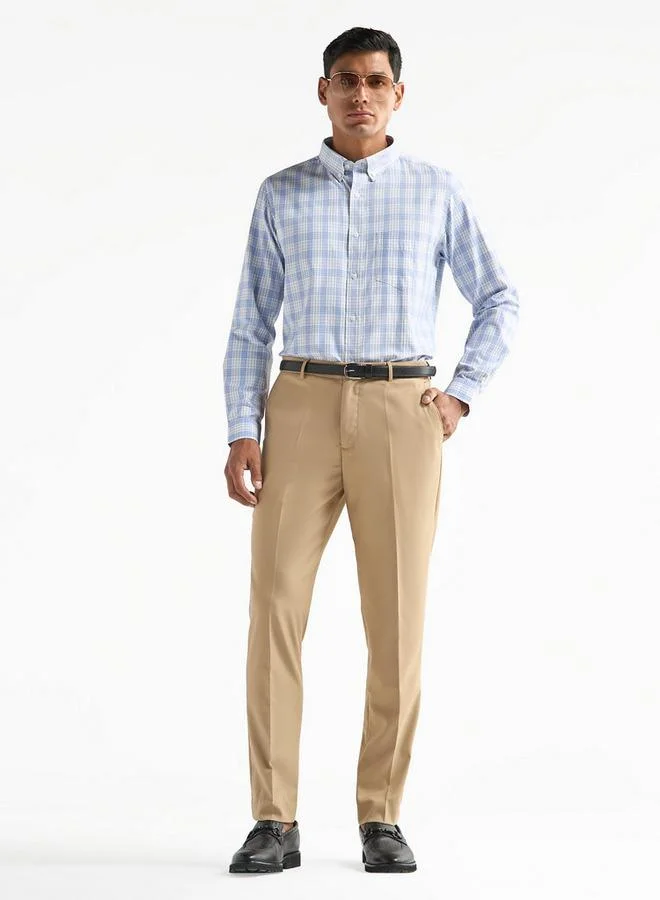 Splash FAV Regular Fit Checked Shirt with Chest Pocket
