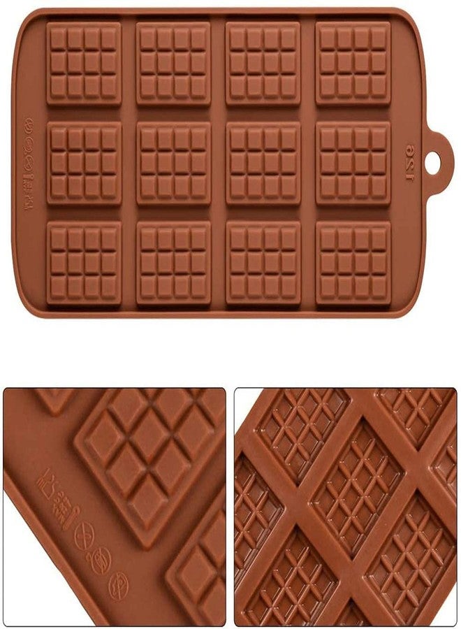 SHETAPRIDE Mini Chocolate Bar Silicone Mold | 12 Cavity Dairy Milk Style Chocolate Mould | Food Grade Flexible Candy Mold for Chocolate, Fondant, Jelly, Ice Cube, DIY Cake Decoration & Baking Tools - Image 3
