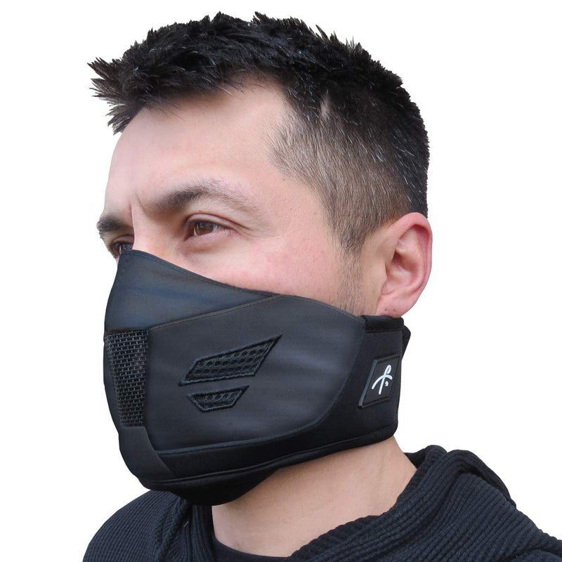 Grace Folly Neoprene Winter Half Face Mask- Ski, Snowboarding, Motorcycle. with Air Vents (Black) - Image 1