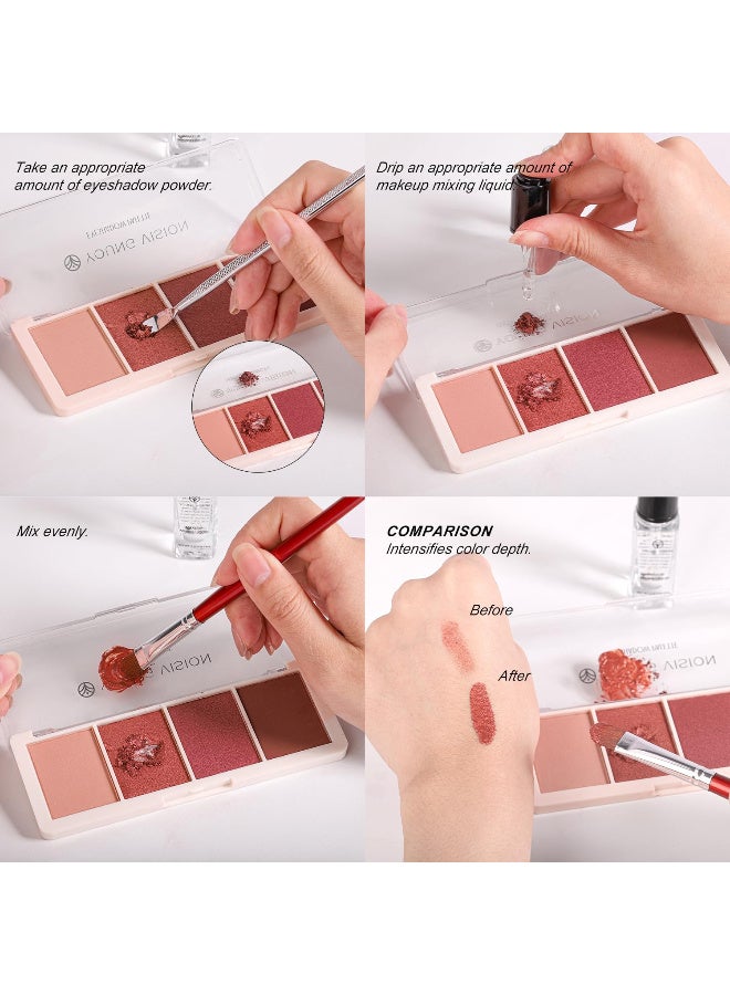 YOUNG VISION Makeup Mixing Liquid, Eyeshadow/Foundation Mixing Medium Makeup, Eyeliner Sealer, Pigment Enhancer, Durability Waterproof Transparent Make up Fixer Liquid Drops, 9ml/0.3 fl oz - Image 4