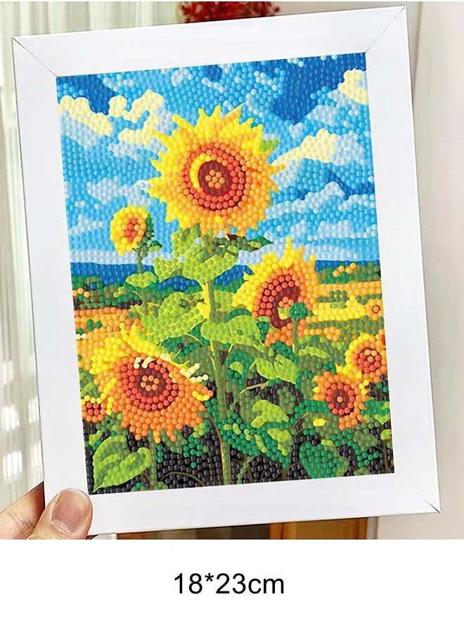 WooFree - DIY Handcraft Diamond Painting Set Sunflowers - Image 1
