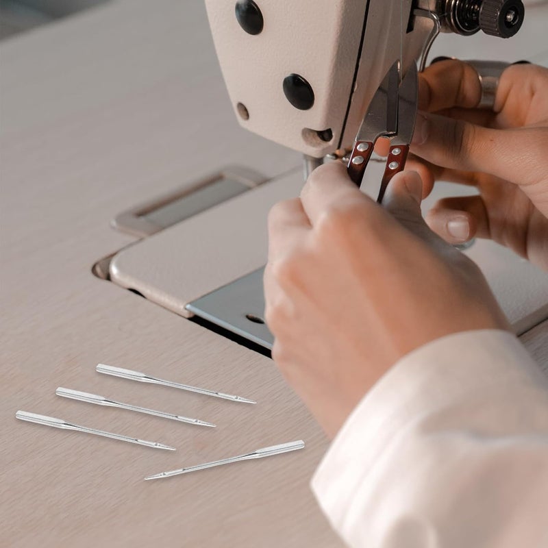 Gogogmee 10pcs Household Metal Sewing Machine Needles Silver Multi-Function Portable Stitching Needles for DIY Sewing and Crafting Accessories - Image 5