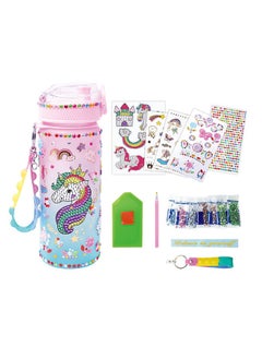 Decorate Your Own Unicorn Water Bottle   Craft Kits for Kids with Fun Craft Gifts   Stick Diamond Unicorns