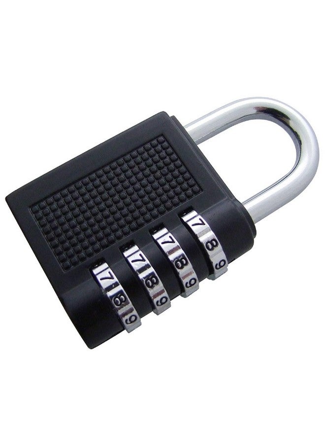 PUTHAK UNEQUETREND 1 Pack Combination Lock 4 Digit Locker Lock Outdoor Waterproof Padlock for School Gym Locker, Sports Locker, Fence, Toolbox, Gate, Case, Hasp Storage (Black) - Image 4