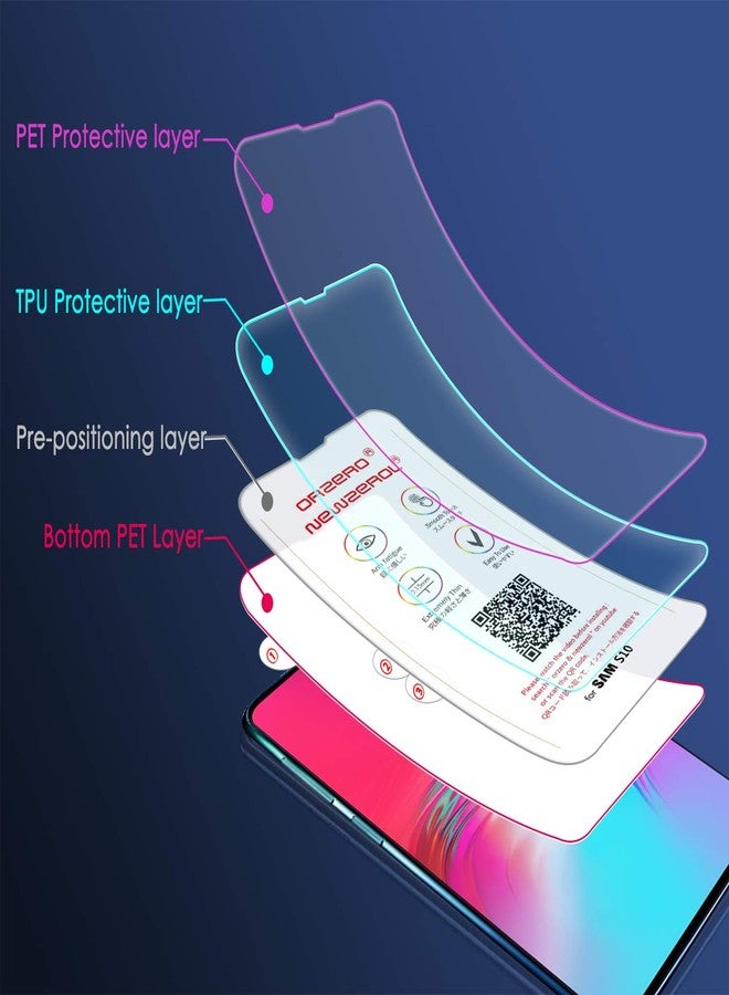 Orzero (3 Pack) Compatible for Samsung Galaxy S10 5G 6.7 inch Soft TPU Screen Protector, Premium Quality Edge to Edge (Full Coverage) Screen Protector, Anti-Scratch Bubble-Free - Image 2