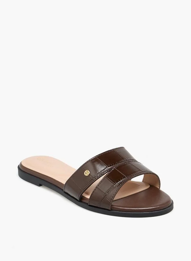 سيليست Women Textured Slip-On Sandals