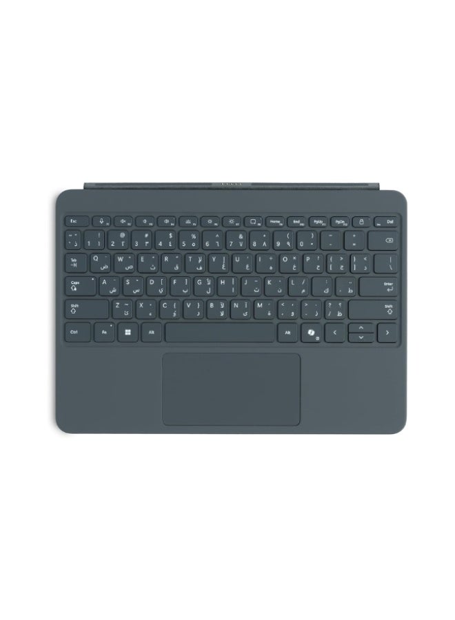 Microsoft Surface Pro Keyboard for Surface Pro 12-Inch English/Arabic - Keyboard Only, Alcantara Material Slate - Image 1