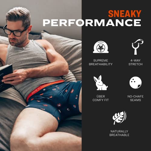 Pair of Thieves Men’s Trunks – 3 Pack Color Set, Cooling Mesh, No-Chafe Comfort, Stay-Put Fit – Black, X-Large - Image 2