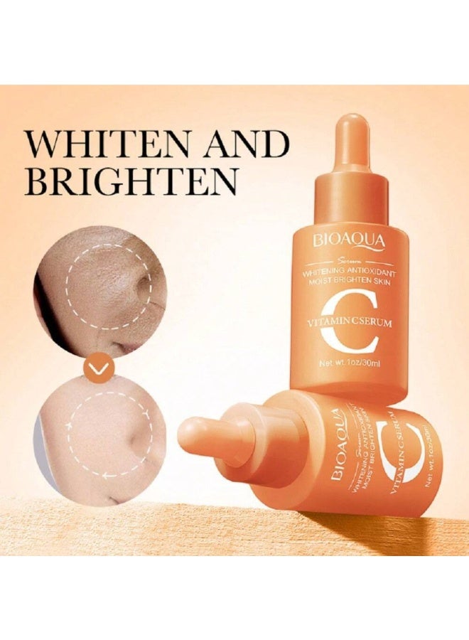 BIOAOUA Hydrating and soothing serum care set, to reduce fine lines and wrinkles, brighten and lighten the face skin, Hyaluronic Acid + VC + Retinol - Image 5