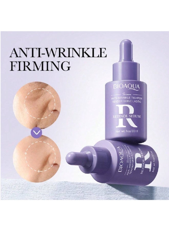 BIOAOUA Hydrating and soothing serum care set, to reduce fine lines and wrinkles, brighten and lighten the face skin, Hyaluronic Acid + VC + Retinol - Image 3