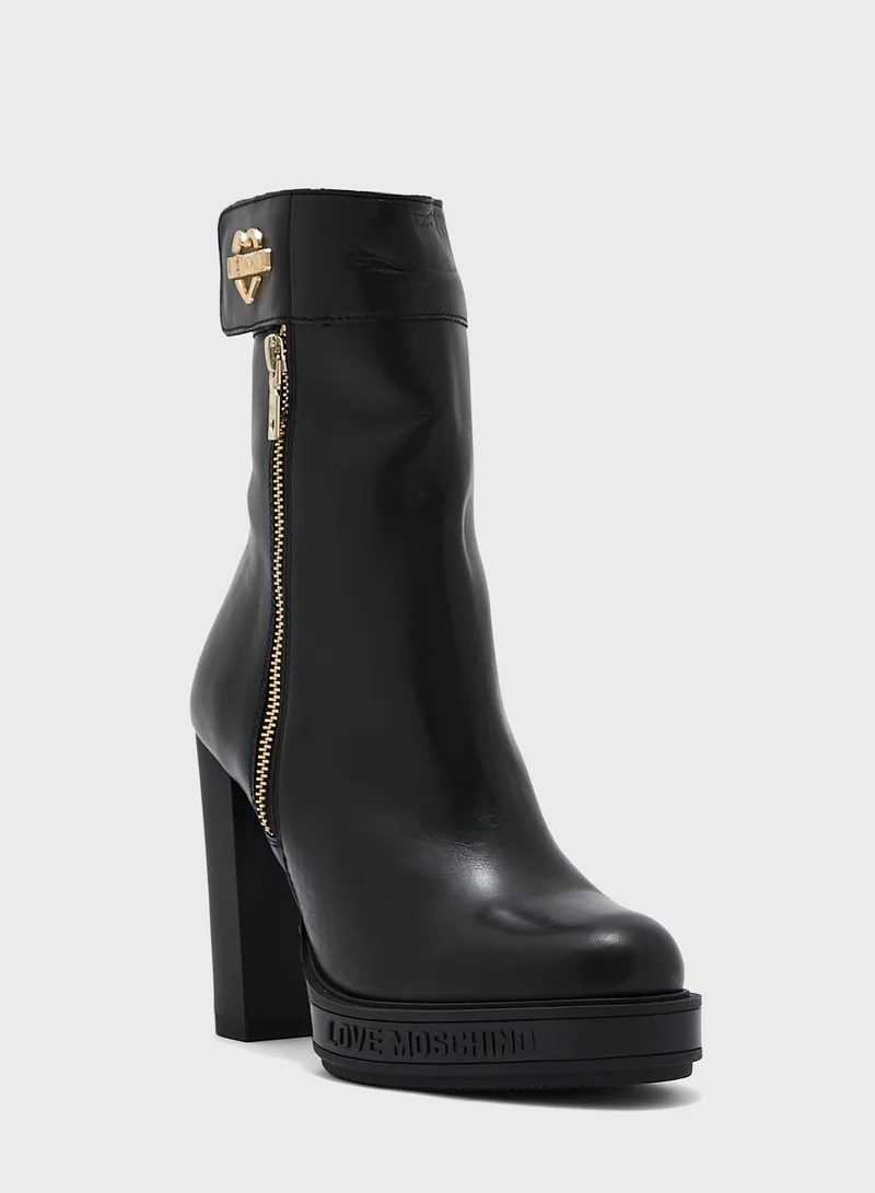 Love Moschino High Heel Ankle Boots