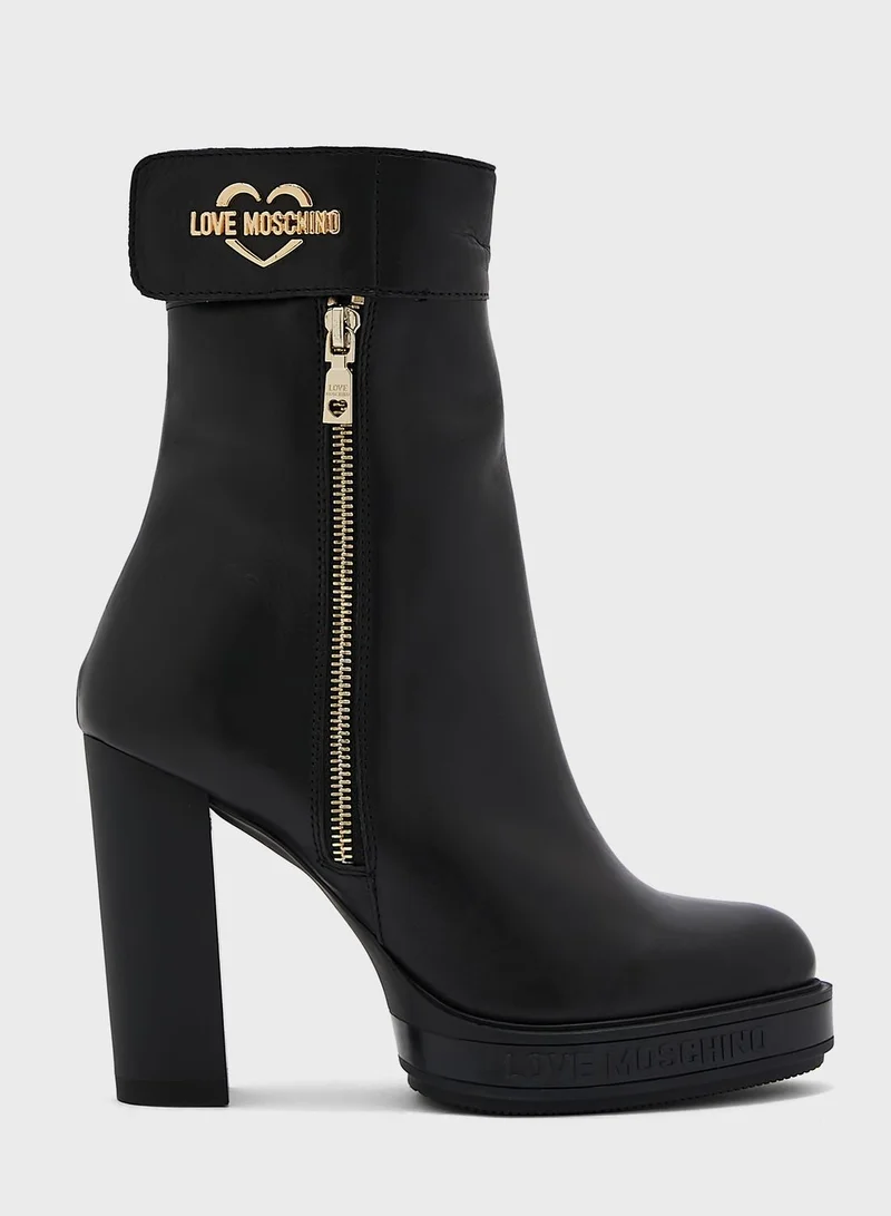 Love Moschino High Heel Ankle Boots