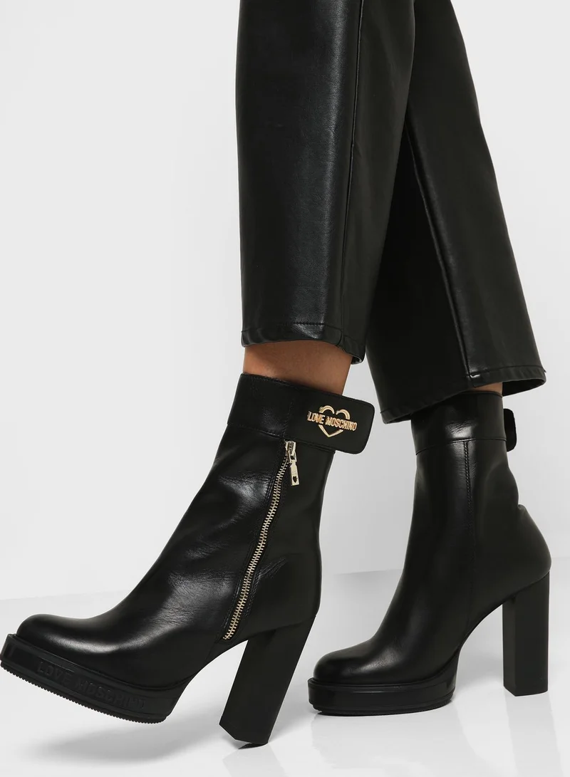 Love Moschino High Heel Ankle Boots
