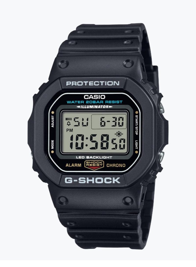 CASIO Men's Digital Square Water Resistance Wrist Watch G-5600UE-1DR - Image 1