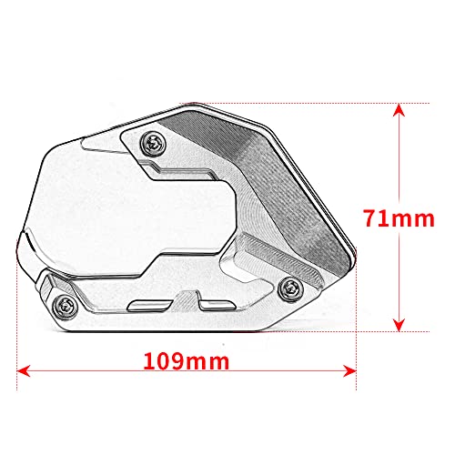 Modeer For R1250GS Adventure 2018-2023 (Low Suspension) Motorcycle CNC Support Extension Plate Kickstand Side Stand Pad r 1250 gs adv r1250gsa Accessories (black) - Image 4
