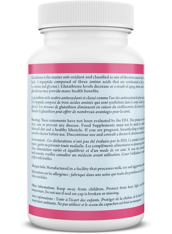 BeShiny L Glutathione Skin Lightening Brightening Pills 1000 mg Antioxidant Anti Aging to Support Liver Health & Detox Help Immune & Brain Function Reduce Free Radical Damage Vegan 60 Capsules - Image 3