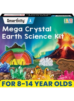 Smartivity Smartivity Mega Crystal Earth Science Kit | Explore Earth, Crystal, and Fossilization Concepts | Birthday Gift for Boys & Girls I STEM Educational DIY Science Toys for Kids Ages 8,9,10,11,12,13,14  - Image 1