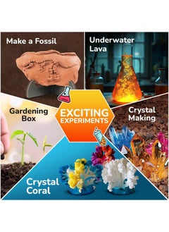 Smartivity Smartivity Mega Crystal Earth Science Kit | Explore Earth, Crystal, and Fossilization Concepts | Birthday Gift for Boys & Girls I STEM Educational DIY Science Toys for Kids Ages 8,9,10,11,12,13,14  - Image 3