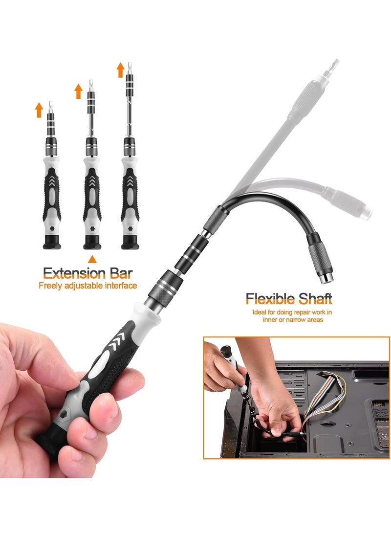 Precision Screwdriver Set, Professional Grade 115 in 1 Magnetic Repair Tool Kit for Electronics, Computer, iPhone, Laptop, Game Console, Watch, Eyeglasses, Modding, and DIY Projects